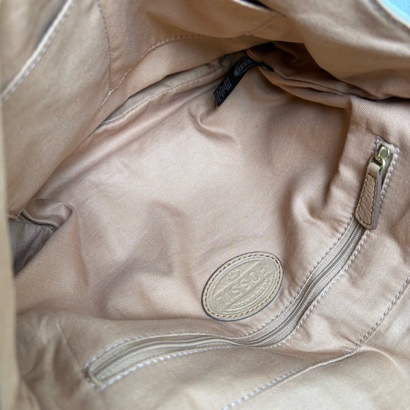 Fossil Preston Crossbody Bag Abstract Floral Crossbody Canvas Bag - Picture 16 of 16